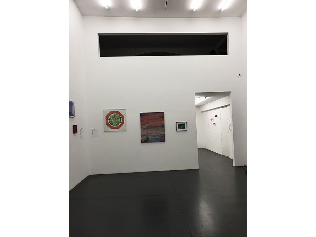Interieur der Galerie während der Ausstellung