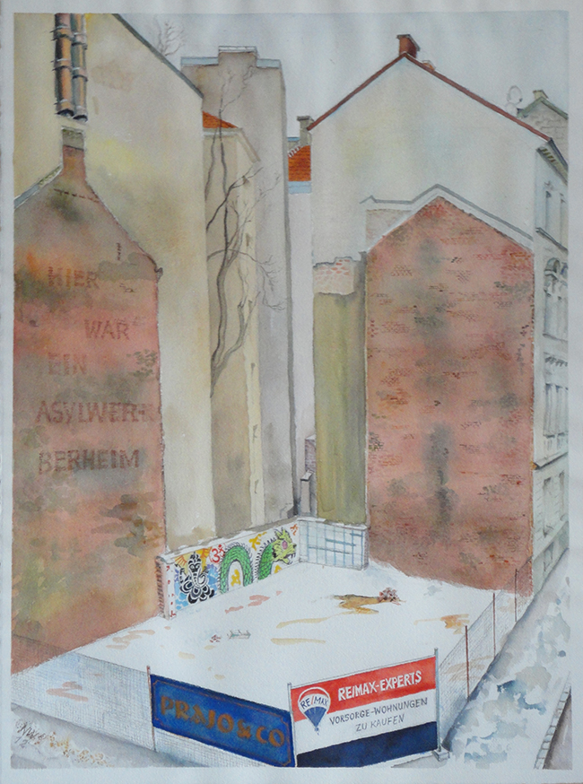 Hier war ein Asylwerberhaus, bald werden die Vorsorgewohnungen zu kaufen sein Hier war ein Asylwerberhaus, bald werden die Vorsorgewohnungen zu kaufen sein