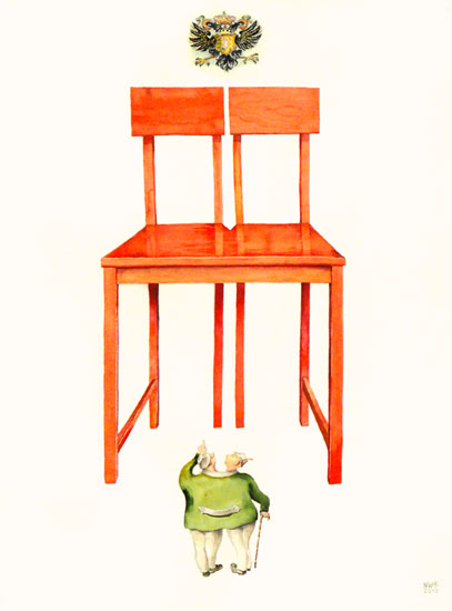 Thron für siamesische Zwillinge